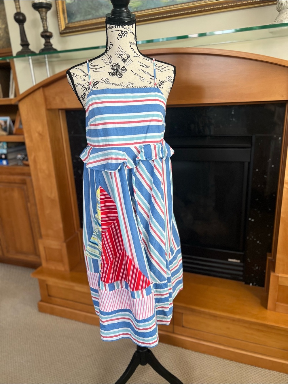 Anthropologie Multicolor Striped Sundress